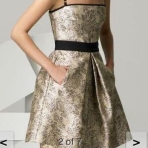 Dolce & Gabbana brocade gold black dress - as seen on stage on Amy Winehouse